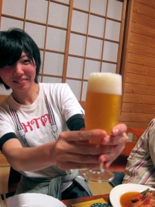 う～ん、この一杯。  